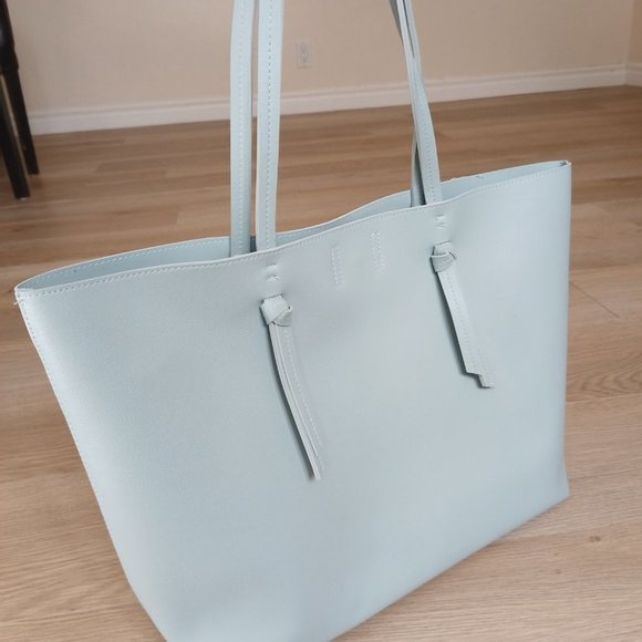 Indigo Grey Tote, Wallet for womens, Shoulder Bag Purse - Picture 3 of 14